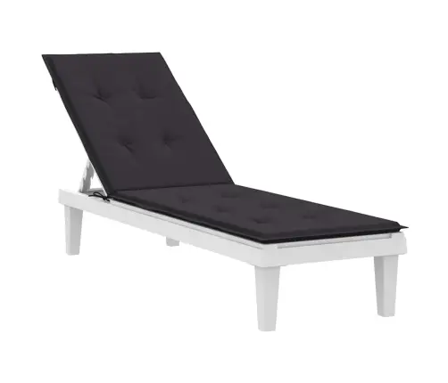 Atpūtas Krēsla Matracis, Melns, (75+105)X50X4 Cm Vidaxl