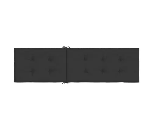 Atpūtas Krēsla Matracis, Melns, (75+105)X50X4 Cm Vidaxl