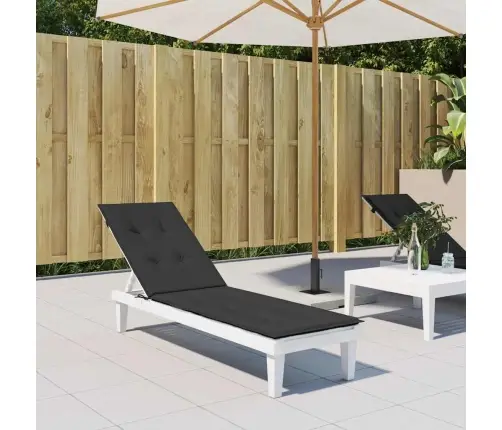 Atpūtas Krēsla Matracis, Melns, (75+105)X50X4 Cm Vidaxl