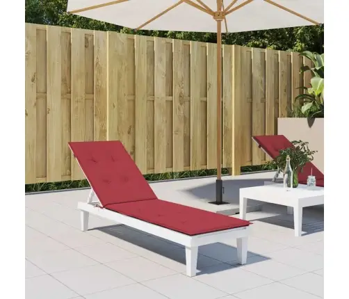 Atpūtas Krēsla Matracis, Vīnsarkans, (75+105)X50X4 Cm Vidaxl