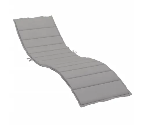 Päevitustooli Padi, Hall, 200X50X3 cm Oxford Kangas