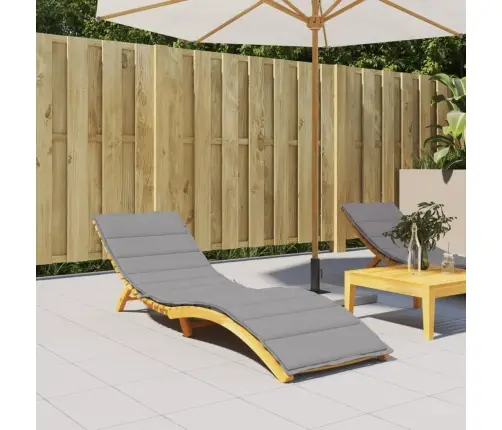 Päevitustooli Padi, Hall, 200X50X3 cm Oxford Kangas