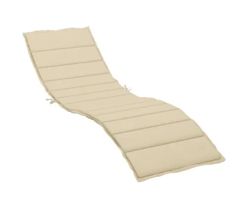 Saulės Gulto Čiužinukas, Smėlio Spalvos, 200X50X3cm Audinys