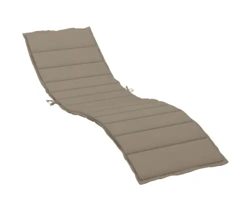 Päevitustooli Padi, Pruunikas, 200X50X3 cm Oxford Kangas