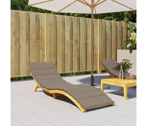 Päevitustooli Padi, Pruunikas, 200X50X3 cm Oxford Kangas