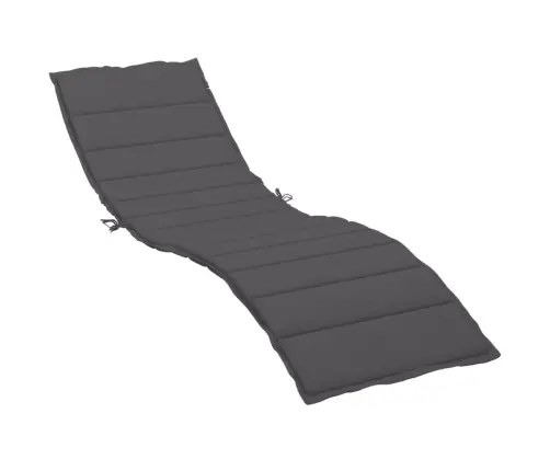 Saulės Gulto Čiužinukas, Antracito Spalvos, 200X60X3cm Audinys