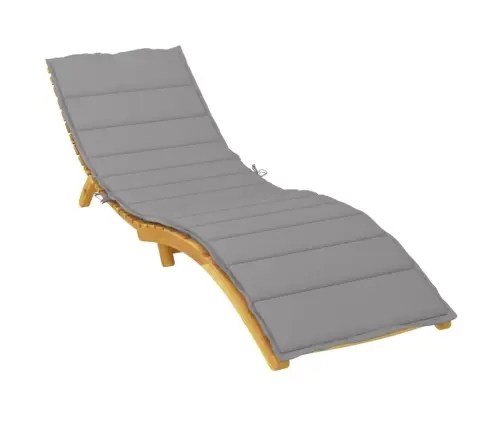 Saulės Gulto Čiužinukas, Pilkos Spalvos, 200X60X3cm Audinys