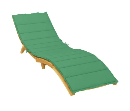 Päevitustooli Padi, Roheline, 200X70X3 cm Oxford Kangas