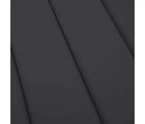 Sauļošanās Krēsla Matracis, 200X70X3 Cm, Audums, Melns Vidaxl