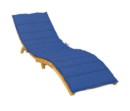 Sauļošanās Krēsla Matracis, 200X70X3 Cm, Audums, Koši Zils Vidaxl