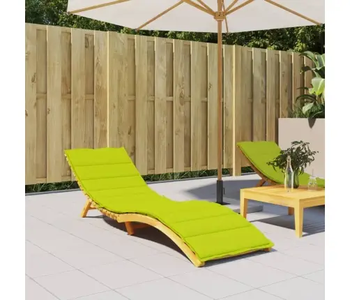 Sauļošanās Krēsla Matracis, 200X70X3 Cm, Audums, Spilgti Zaļš Vidaxl