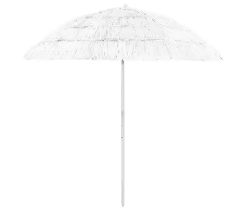 Paplūdimio Skėtis, Baltos Spalvos, 240cm Havajietiško Dizaino