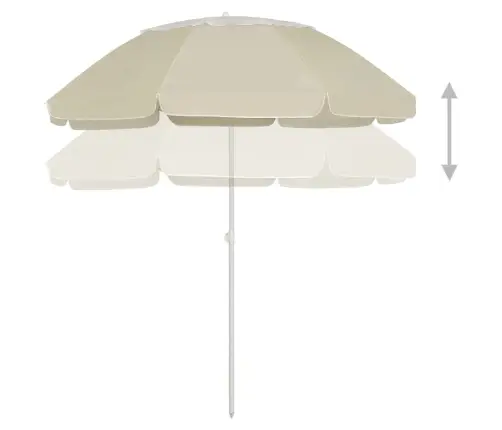 Pludmales Saulessargs, 300 Cm, Smilšu Dzeltens Vidaxl