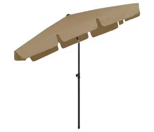 Pludmales Saulessargs, 200X125 Cm, Pelēkbrūns Vidaxl