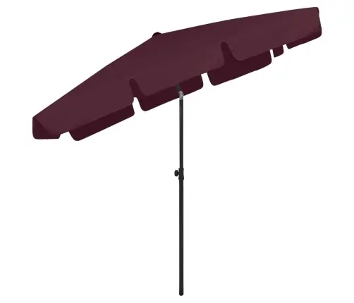 Pludmales Saulessargs, 200X125 Cm, Vīnsarkans Vidaxl
