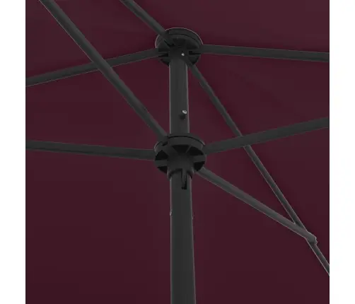 Pludmales Saulessargs, 200X125 Cm, Vīnsarkans Vidaxl