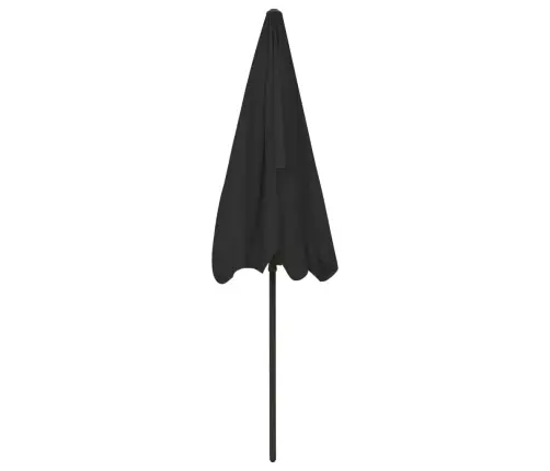 Pludmales Saulessargs, 200X125 Cm, Melns Vidaxl