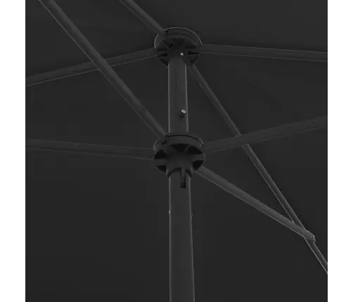 Pludmales Saulessargs, 200X125 Cm, Melns Vidaxl