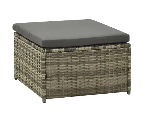 Sodo Komplektas Su Pagalvėlėmis, 3 Dalių, Pilkas, Poliratanas