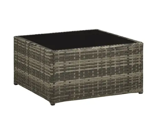 4-Osaline Aiamööblikomplekt Patjadega, Hall, Polürotang