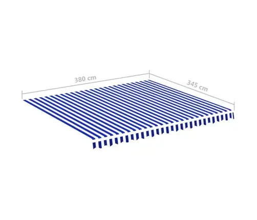 Nojumes Maiņas Jumts, Zils Ar Baltu, 4X3,5 M Vidaxl