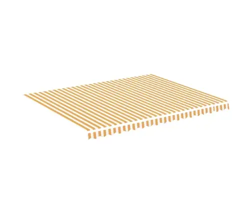 Nojumes Maiņas Jumts, Dzeltens Ar Baltu, 4,5X3,5 M Vidaxl