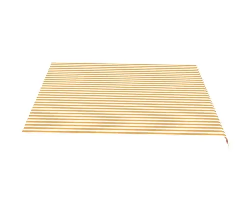Nojumes Maiņas Jumts, Dzeltens Ar Baltu, 4,5X3,5 M Vidaxl