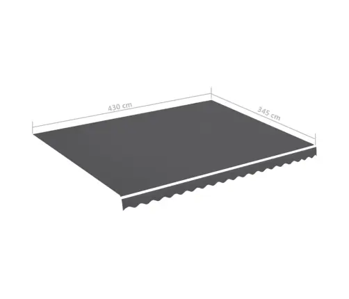 Nojumes Maiņas Jumts, Antracītpelēks, 4,5X3,5 M Vidaxl