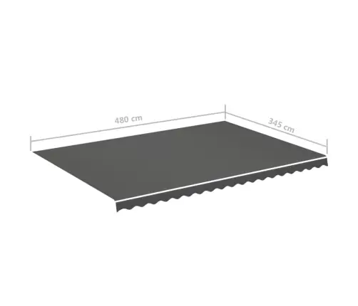 Nojumes Maiņas Jumts, Antracītpelēks, 5X3,5 M Vidaxl