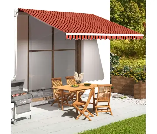 Varikatuse Asenduskangas, Oranž Ja Pruun, 4 X 3,5 M