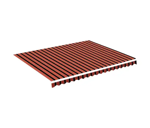 Nojumes Maiņas Jumts, Oranžs Ar Brūnu, 4,5X3,5 M Vidaxl