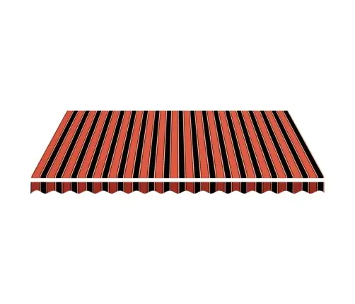 Nojumes Maiņas Jumts, Oranžs Ar Brūnu, 4,5X3,5 M Vidaxl