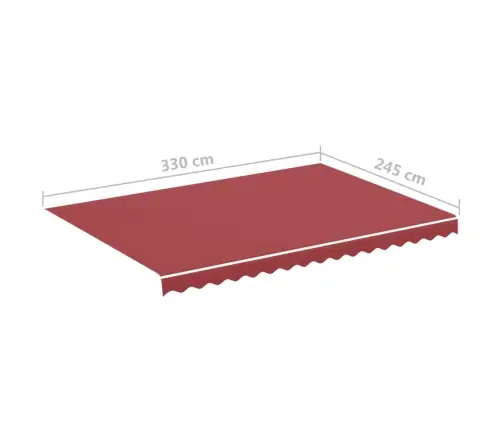 Nojumes Maiņas Jumts, Sarkans, 3,5X2,5 M Vidaxl