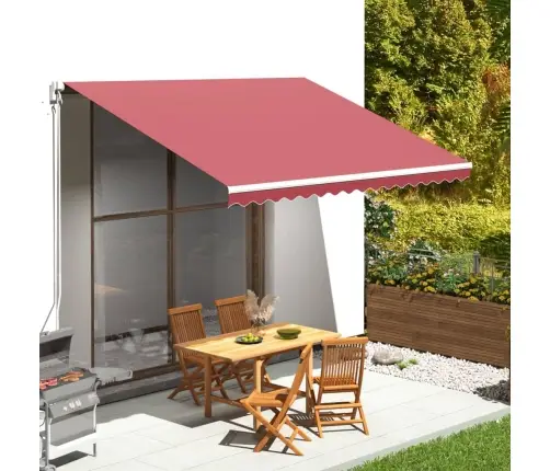 Nojumes Maiņas Jumts, Vīnsarkans, 4X3 M Vidaxl