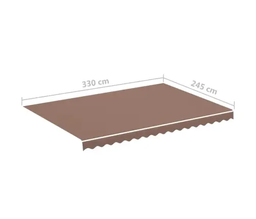 Nojumes Maiņas Jumts, Brūns, 3,5X2,5 M Vidaxl