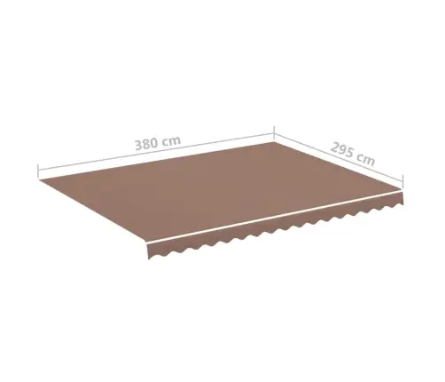 Nojumes Maiņas Jumts, Brūns, 4X3 M Vidaxl