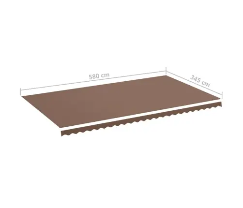 Nojumes Maiņas Jumts, Brūns, 6X3,5 M Vidaxl