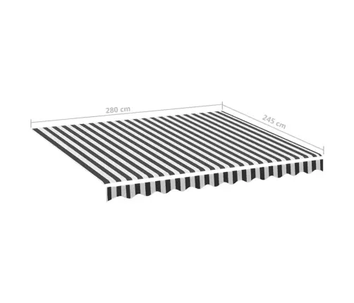 Nojumes Maiņas Jumts, Pelēks Ar Baltu, 3X2,5 M Vidaxl