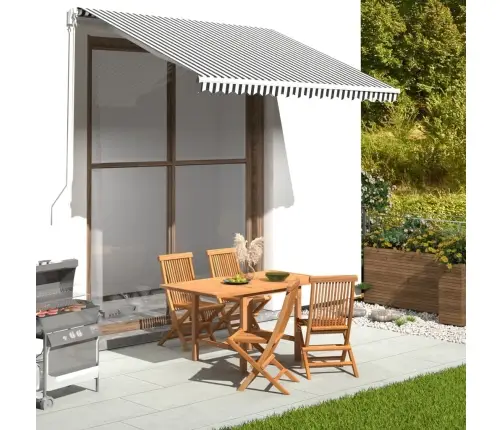 Nojumes Maiņas Jumts, Pelēks Ar Baltu, 3X2,5 M Vidaxl