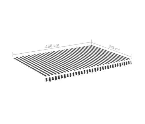 Nojumes Maiņas Jumts, Pelēks Ar Baltu, 4,5X3 M Vidaxl