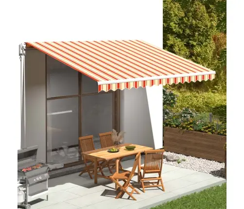 Nojumes Maiņas Jumts, Dzeltens Ar Oranžu, 4,5X3,5 M Vidaxl