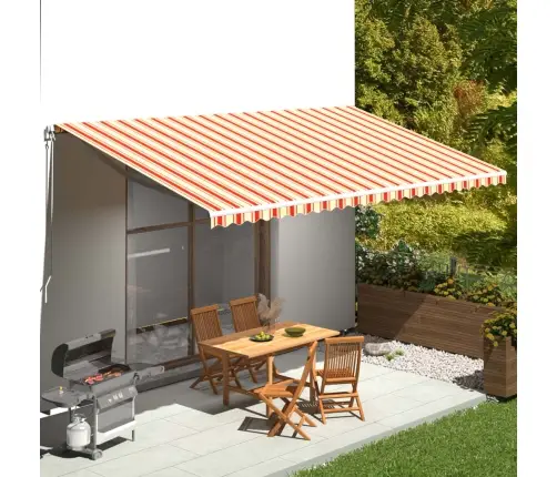 Nojumes Maiņas Jumts, Dzeltens Ar Oranžu, 6X3 M Vidaxl