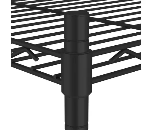 Lentyna Daiktams, 3 Aukštų, Juodos Spalvos, 60X35X76cm 150Kg