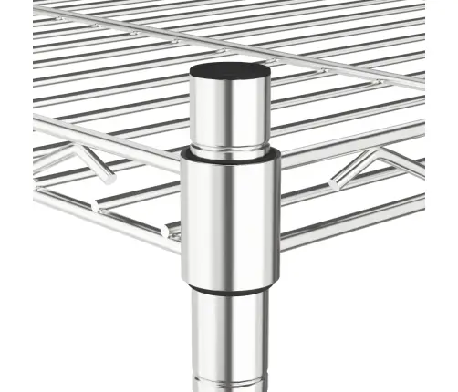 5-Tasandiline Hoiuriiul Ratastega, 75X35X155 cm Kroom, 250 Kg