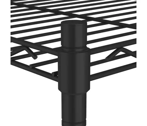 5 Līmeņu Plaukts Ar Riteņiem, 75X35X155 Cm, Melns, 250 Kg Vidaxl