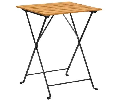 3-Daļīgs Bistro Mēbeļu Komplekts, Saliekams, Akācijas Masīvkoks Vidaxl