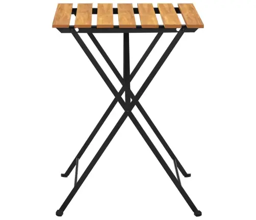 3-Daļīgs Bistro Mēbeļu Komplekts, Saliekams, Akācijas Masīvkoks Vidaxl