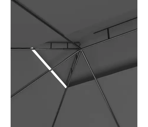 Pavėsinė, Antracito Spalvos, 4X3X2,7M, 160G/M²