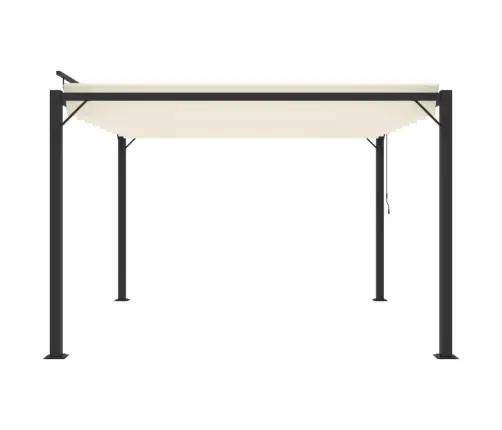 Varjualune, 3X3 M, Kreemjas, Kangas Ja Alumiinium