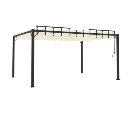 Varjualune, 3X4 M, Kreemjas, Kangas Ja Alumiinium